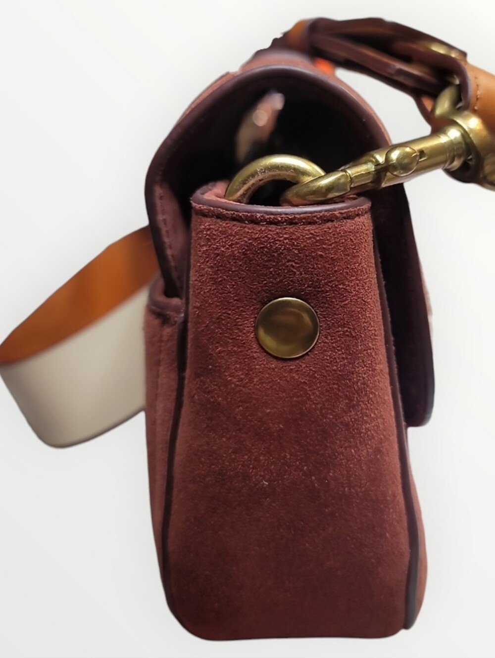 J.Crew Crossbody Buckle Bag in Italian Suede (Item J7204) NWT - Picture 3 of 8